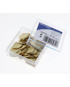 Pinces d'angle Westcott Aluminium doré boîte plastique 100 pièces
