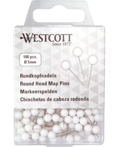 Markeerspelden Westcott ø5mm wit, Ø5mm x 16mm