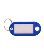 Porte-clés Westcott bleu foncé 100pces. Dans une boîte. Avec étiquette interchangeable.