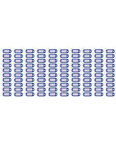 Sleutelhanger Westcott donker blauw 100st. in doos. Met verwisselbaar etiket.