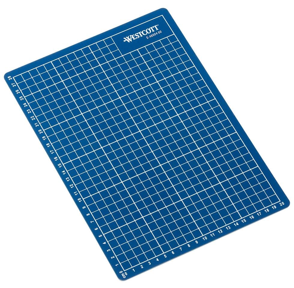 Snijmat Westcott A4 blauw 5-laags 300x220mm, zelfherstellend