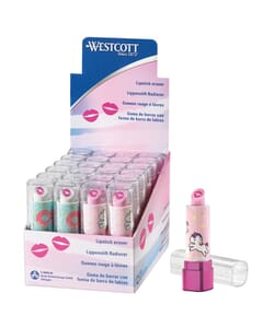 gum Westcott lipstick vorm in 2 assorti kleuren display a 24 stuks