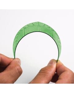 geodriehoek Aristo 14 cm flexibel groen