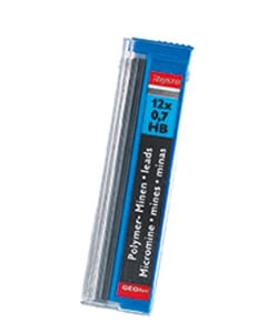 potloodstiftjes Aristo HI-Polymer HB 0,7 mm blister 2x koker a 12 stuks