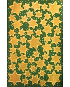 etiket Z-design Christmas pakje a 2 vel gouden sterren