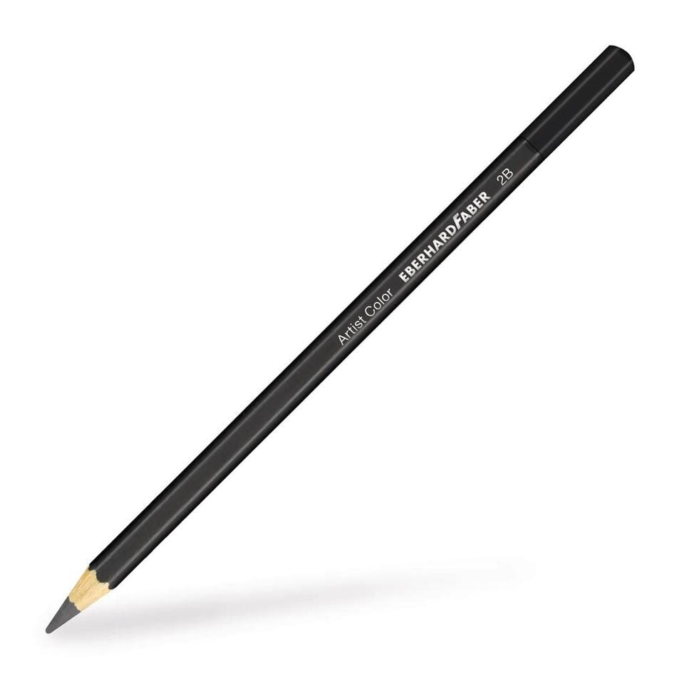 Potlood Eberhard Faber 2B gelakt 17,5cm