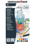 Aquarelpotlood Eberhard Faber Artist color metaaletui a 12 stuks