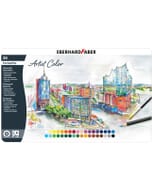 Crayons de couleur aquarellables Artist Color étui métallique 36 pcs