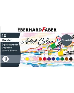Pastels à l'huile Eberhard Faber Artist Color 11mm bte. de 12 pces. assorti