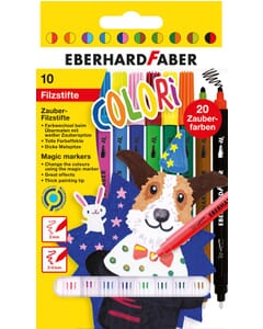 viltstift Eberhard Faber magic marker 9 kleuren en 1 tovermarker