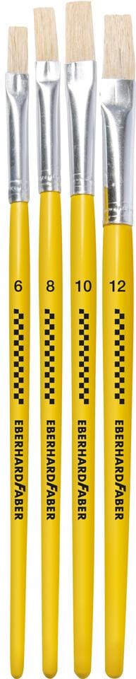 Penselenset Eberhard Faber varkenshaar maat 4-6-8-12
