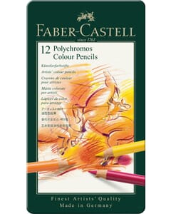 kleurpotlood Faber-Castell Polychromos 3,8mm kerndikte etui à 12 stuks