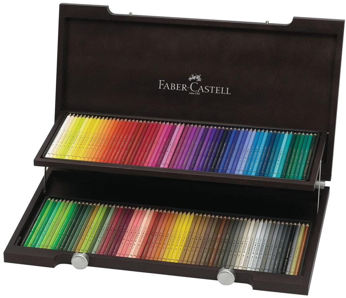 Kleurpotlood Faber-Castell Polychromos houten koffer à 120 stuks Compendium