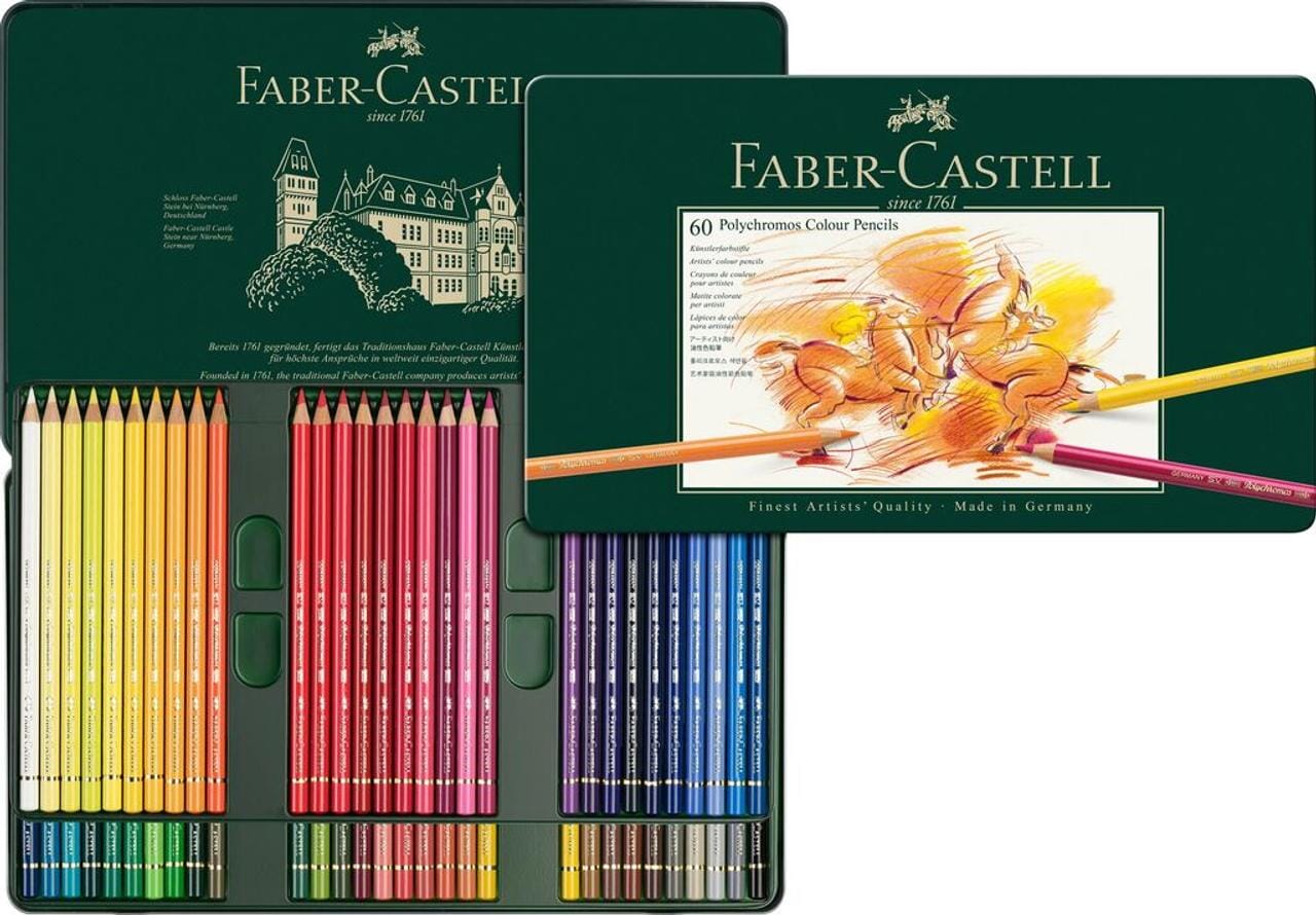 Kleurpotlood Faber-Castell Polychromos etui à 60 stuks