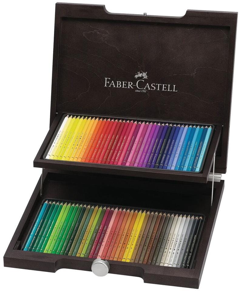 Kleurpotlood Faber-Castell Polychromos houten koffer 72 stuks