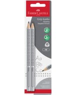 Set de 2 crayons Faber-Castell Jumbo Grip en blister.La dureté HB.
