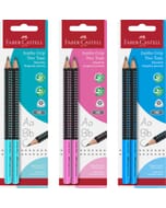 Set de 2 crayons Faber-Castell Jumbo Grip en blister Grip. Crayons graphite B.