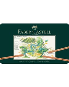 pastelpotlood Faber-Castell Pitt metalen etui a 36 stuks