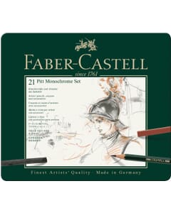 Pitt Monochrome set Faber-Castel 21 pièces