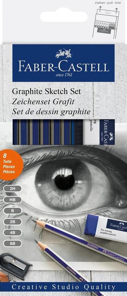 Grafietset Faber-Castell Goldfaber 8-delig