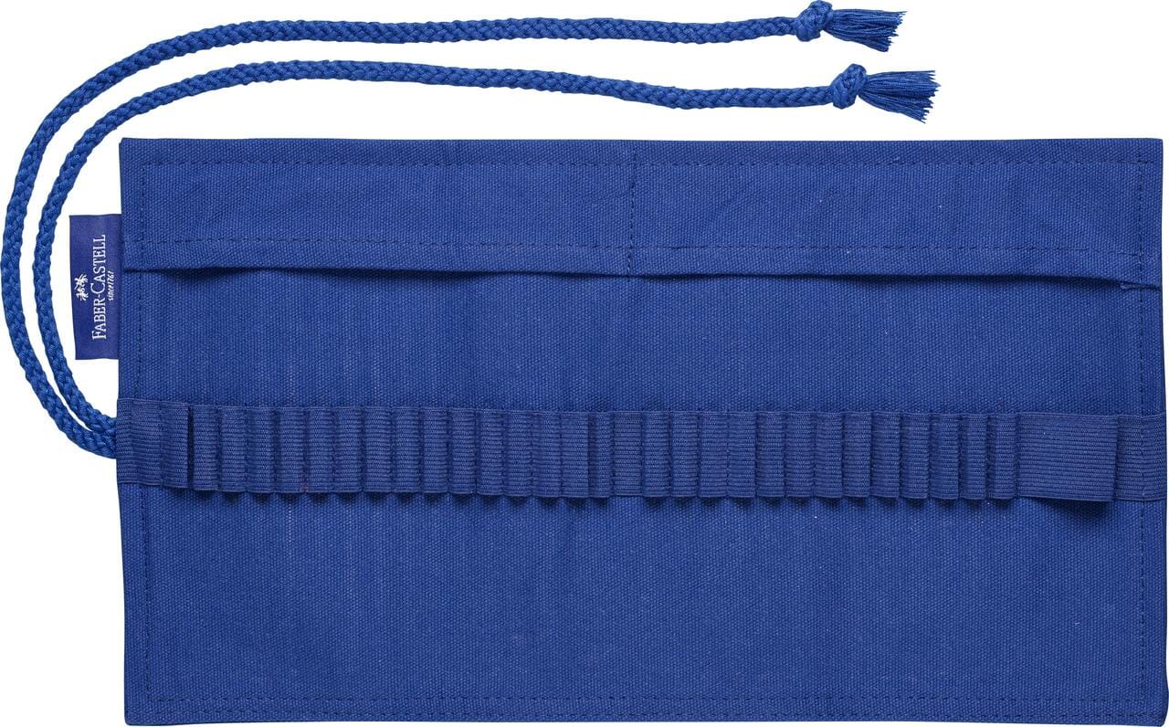 Roletui Faber-Castell katoen blauw cap. 28st.