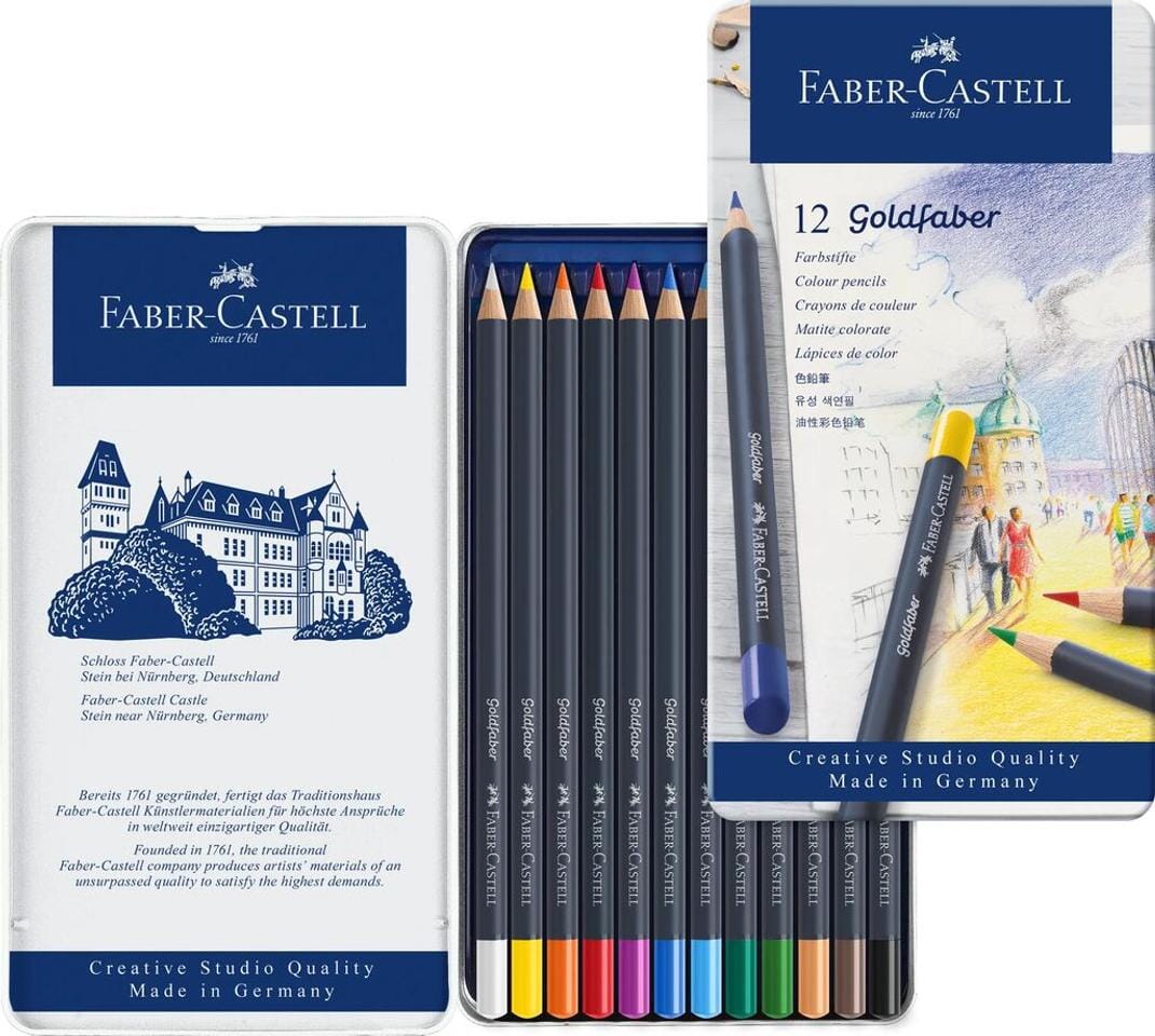Kleurpotlood Faber-Castell Goldfaber etui à 12 stuks