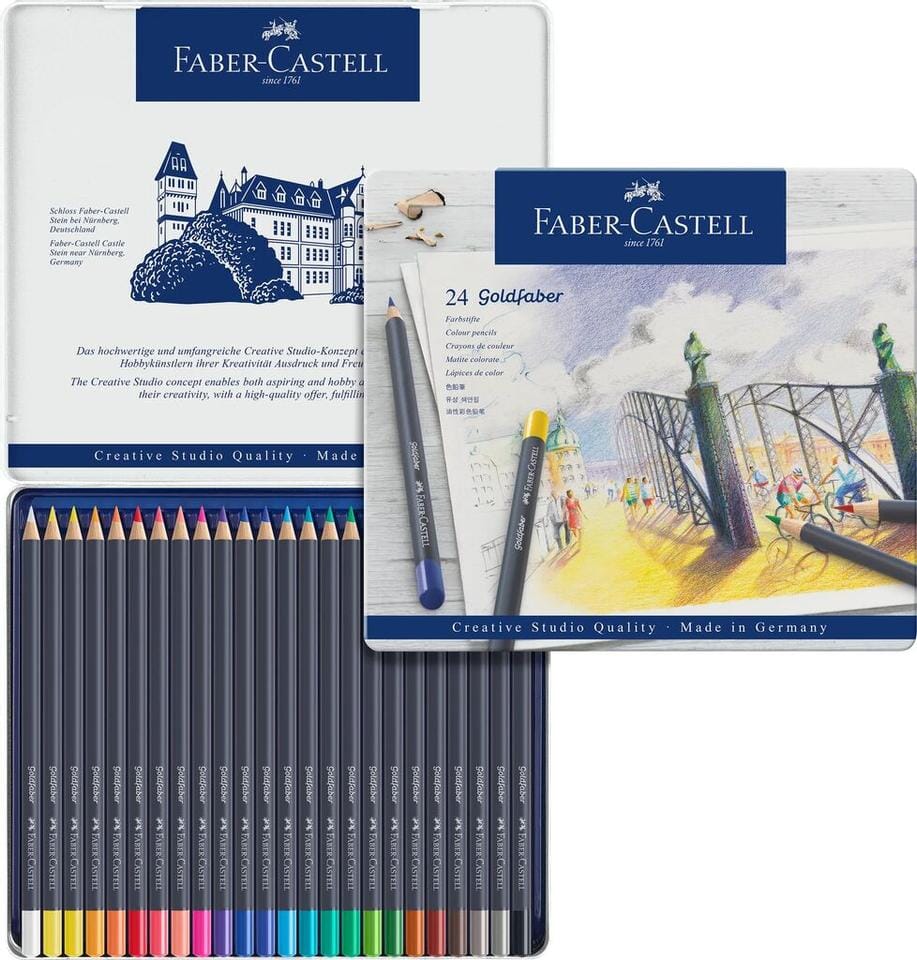 Kleurpotlood Faber-Castell Goldfaber etui à 24 stuks