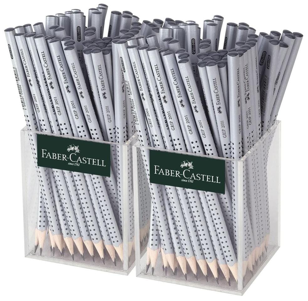 Potlood Faber-Castell GRIP 2001 HB 2 kokers a 72 stuks