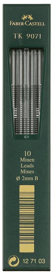 Potloodstiftjes Faber-Castell TK9071 2,0mm 3B
