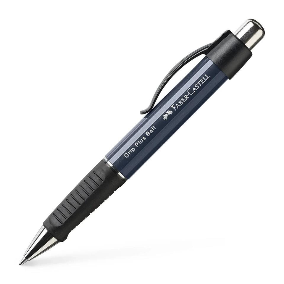 Balpen Faber-Castell GRIP Plus blauw metallic