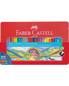 cadeauset Faber-Castell 53-delig in metalen doos