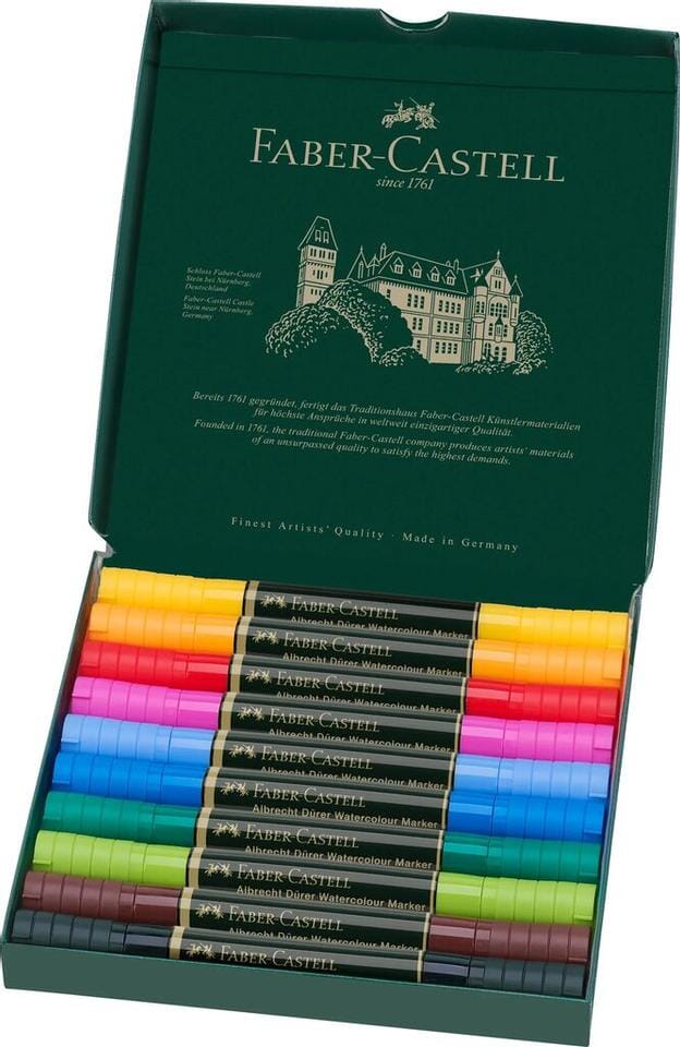 Aquarel marker Faber-Castell Albrecht Dürer doos a 10 stuks