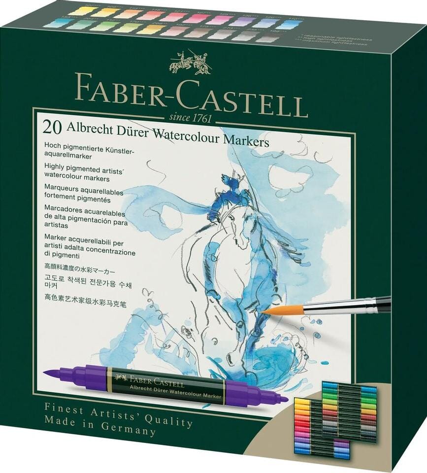 Aquarel marker Faber-Castell Albrecht Dürer doos a 20 stuks