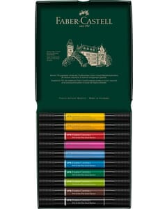 Tekenstift Faber-Castell Pitt Artist Pen duo marker etui a 10 stuks