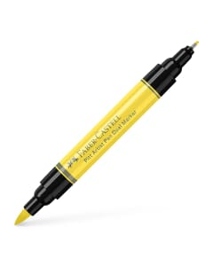 Tekenstift Faber-Castell Pitt Artist Pen duo marker 104 licht geel glanzend