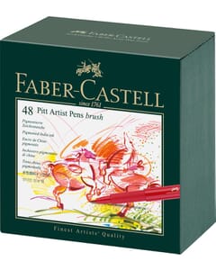 tekenstift Faber-Castell Pitt Artist Pen Brush 48-delig Studiobox