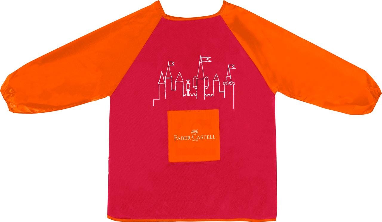 Verfschort Faber-Castell rood/oranje