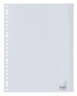 Tabblad Kangaro A4 venster PP 120 micron 23-gaats grijs 5-delig