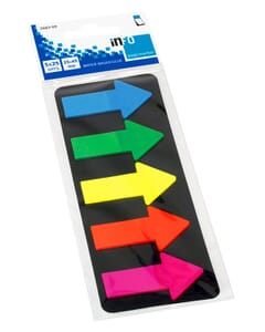 Info Page Markers arrow film 25x45mm, 5 couleurs