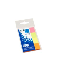 Info Page Markers papier brillant 20x50mm, 4 couleurs