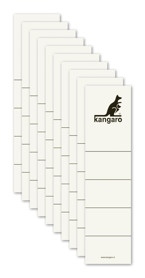 Ordneretiket Kangaro insteek breed pak à 10 st.