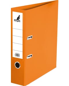 Classeur à levier plastifié Kangaro PP/PP 75mm orange