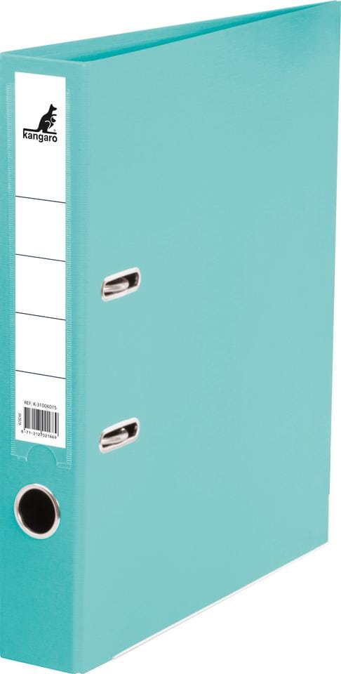 Ordner Kangaro A4 2 rings PP/Papier 50mm turquoise