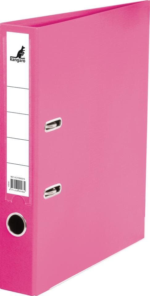 Ordner Kangaro A4 2 rings PP/Papier 50mm rose