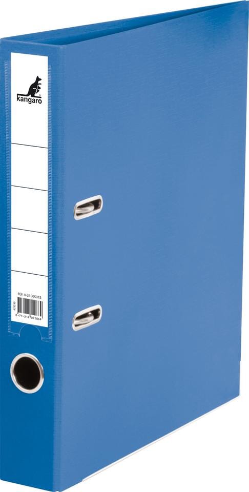 Ordner Kangaro A4 2 rings PP/Papier 50mm blauw
