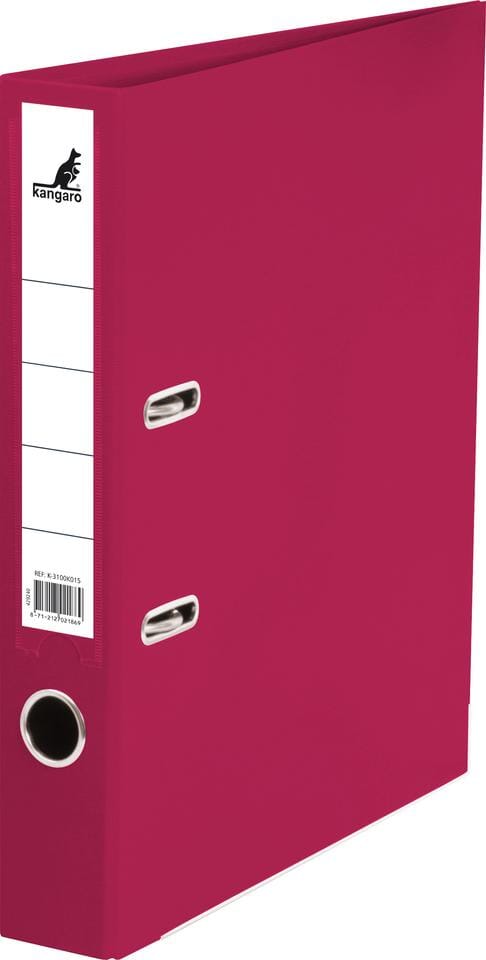 Ordner Kangaro A4 2 rings PP/Papier 50mm bordeaux
