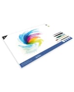 Aquarelpapier Kangaro blok A3 300 grams 16 vel, roomwit 4 zijden gelijmd