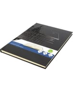 Dummyboek Kangaro A4 zwarte harde dessin cover 80 blad 140 grams cream papier