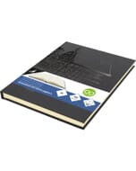 Dummyboek Kangaro A5 zwarte harde dessin cover 80 blad 140 grams cream papier