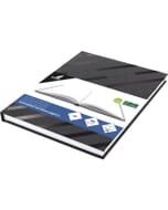 Dummyboek Kangaro A5 zwart hard dessin glans cover 80 blad 140 grams blanco